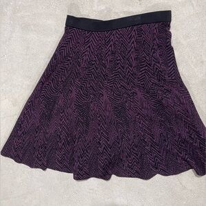 A-line purple skirt